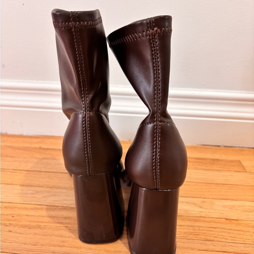 Brown Ankle Booties - Picture 4 of 5
